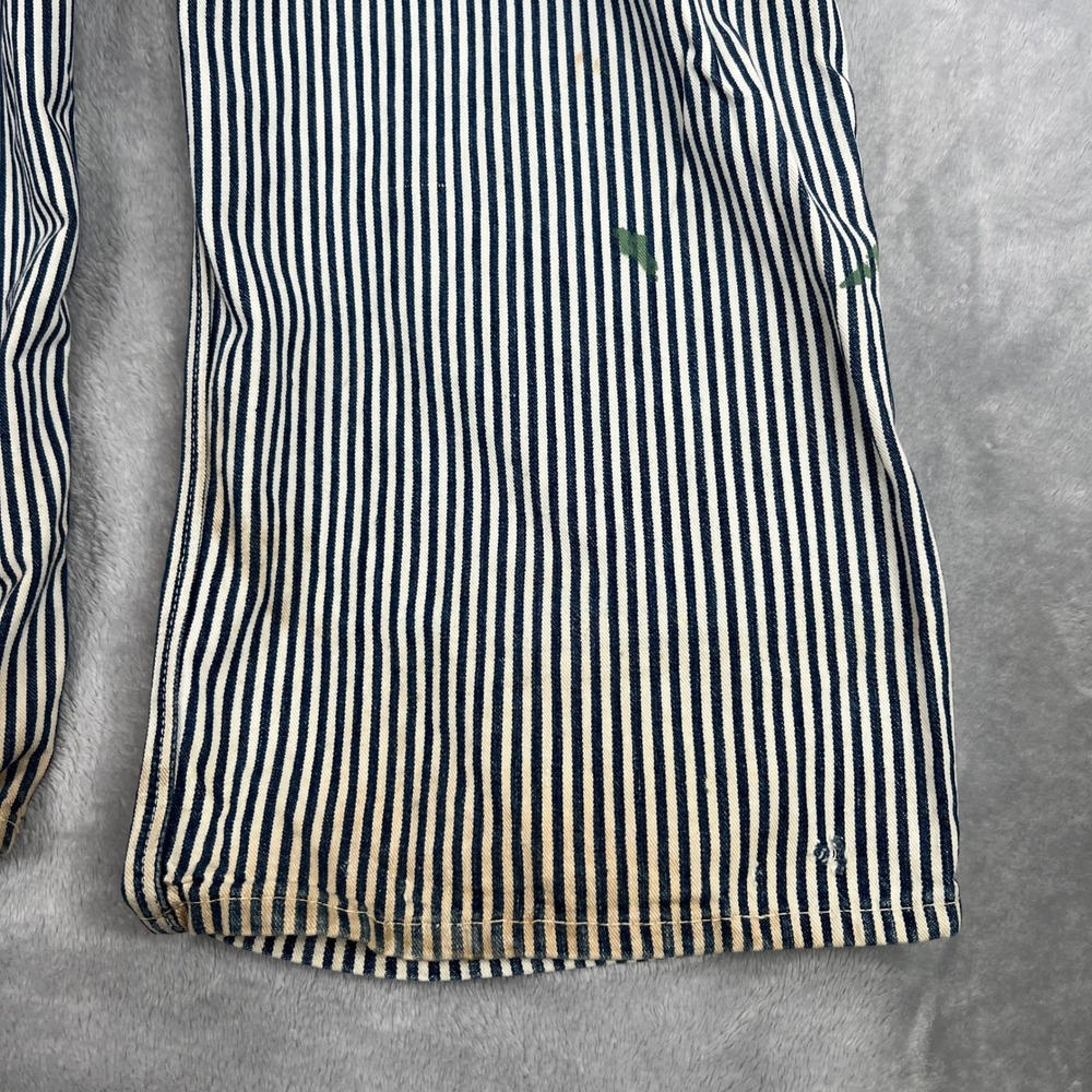Vintage Penneys Pay Day Hickory Stripe Bib Overalls Sanforized Union Made XL 50s - Picture 5 of 16